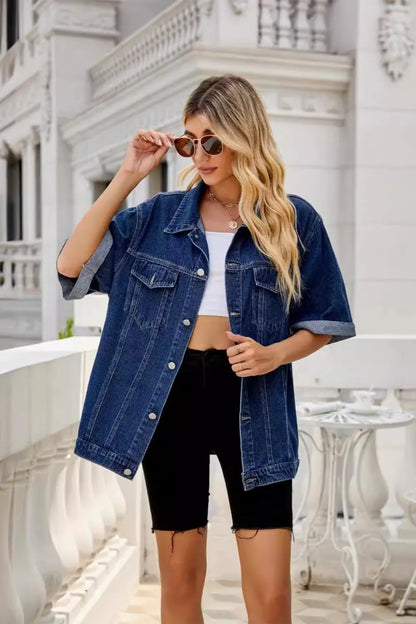 Tenoa Half Sleeve Denim Jacket