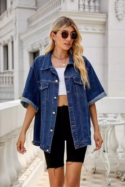 Tenoa Half Sleeve Denim Jacket