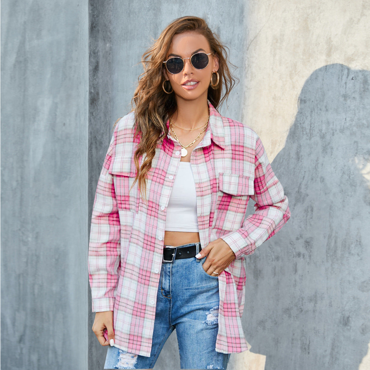 Tenoa Checkered Blouse
