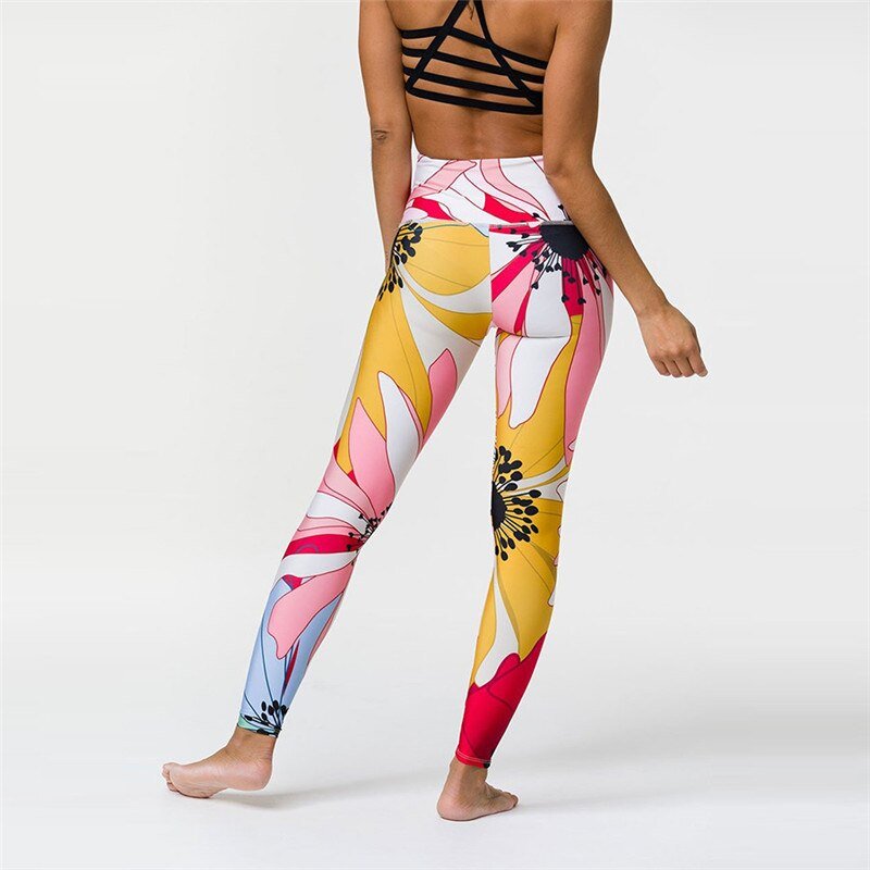Backless Yoga Set Sport Set Women Print-2