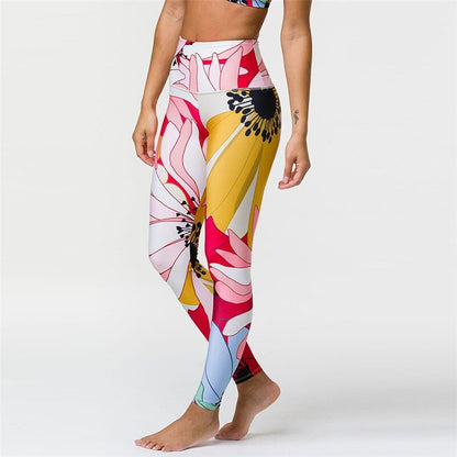 Backless Yoga Set Sport Set Women Print-3